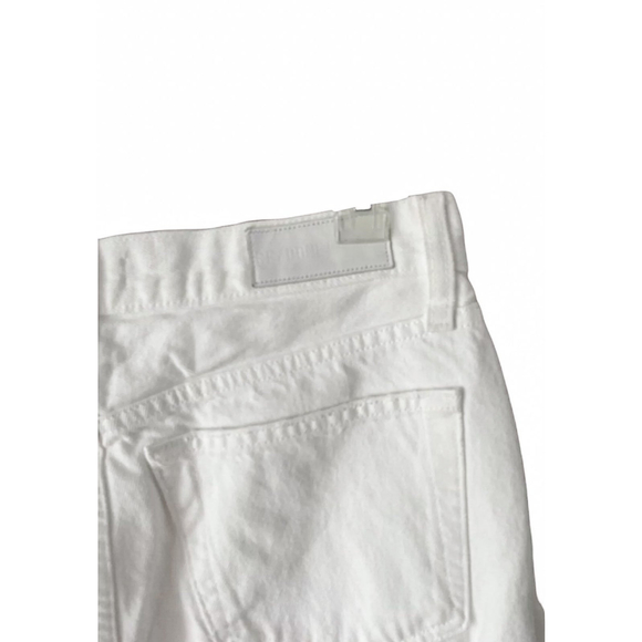 Re/Done Originals High Rise Straight Jeans in Off White with Grinding Size 30 - Picture 4 of 6